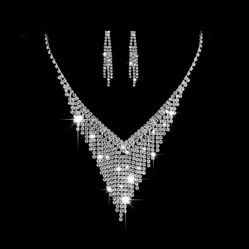 Fashion Crystal Bride Jewelry Set