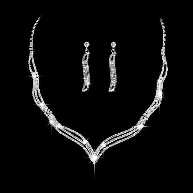 Fashion Crystal Bride Jewelry Set