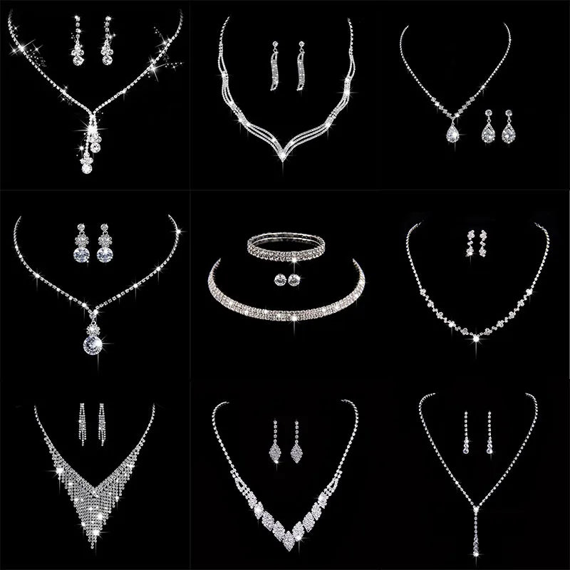 Fashion Crystal Bride Jewelry Set