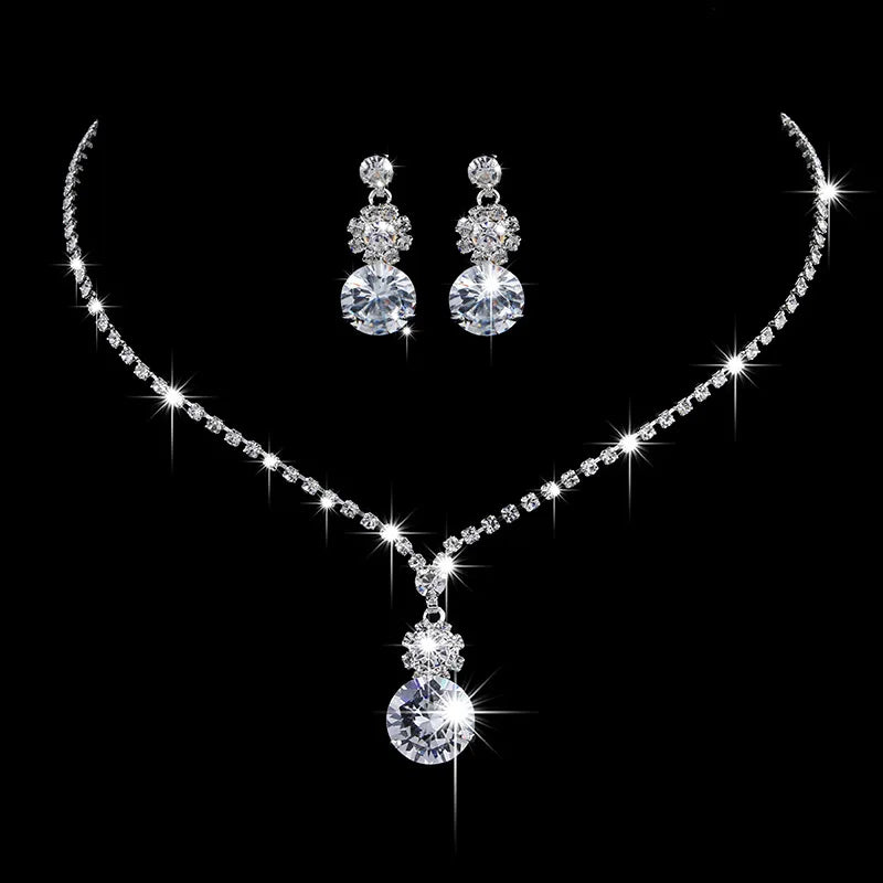 Fashion Crystal Bride Jewelry Set