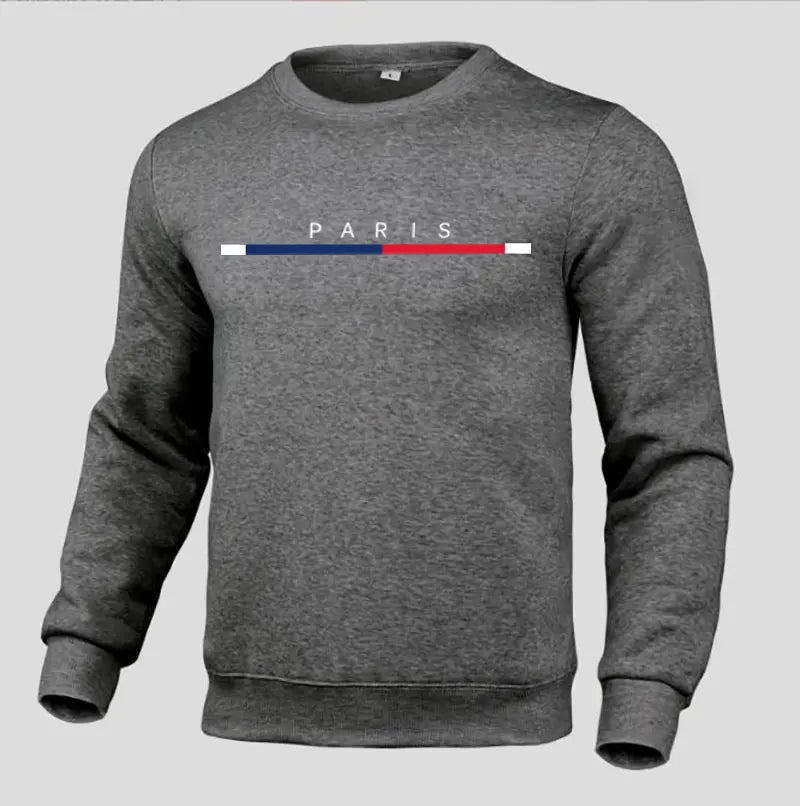 Autumn High Quality Loose Top Round Neck Trend Handsome Casual Pullover