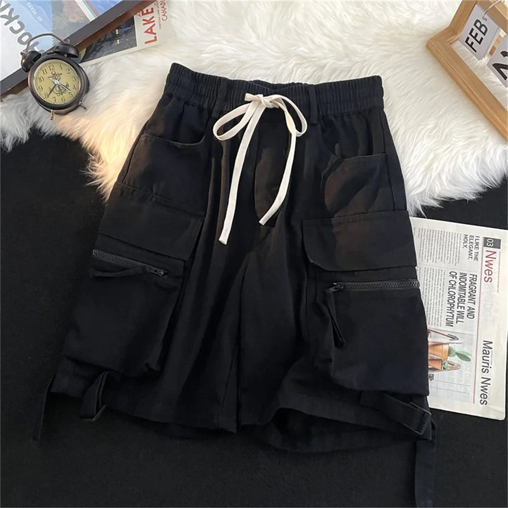 Summer Gym Quick-drying Shorts Casual Fitness Streetwear Men's Jogging Short Pants Men Multi-pocket Sport Casual Hip Cargo Short