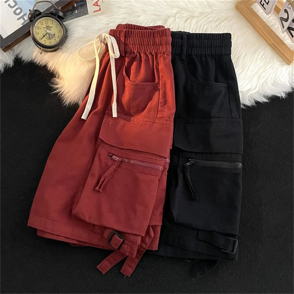 Summer Gym Quick-drying Shorts Casual Fitness Streetwear Men's Jogging Short Pants Men Multi-pocket Sport Casual Hip Cargo Short