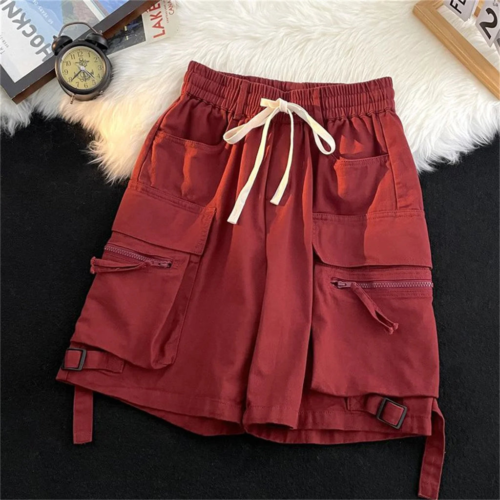 Summer Gym Quick-drying Shorts Casual Fitness Streetwear Men's Jogging Short Pants Men Multi-pocket Sport Casual Hip Cargo Short