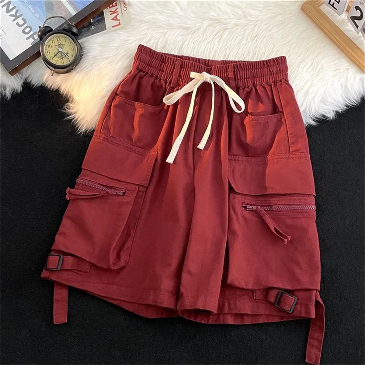 Summer Gym Quick-drying Shorts Casual Fitness Streetwear Men's Jogging Short Pants Men Multi-pocket Sport Casual Hip Cargo Short
