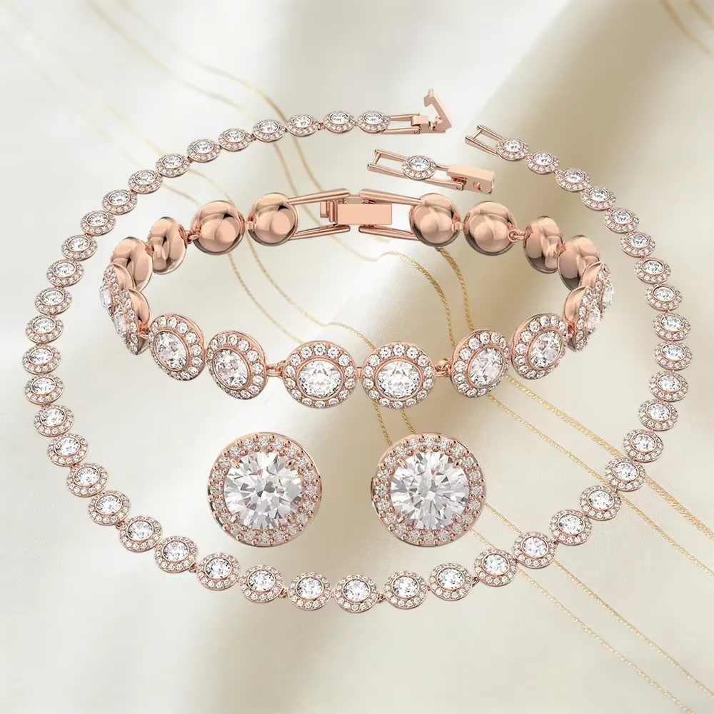 2026 Luxury Jewelry for Women, Fashionable Colored Gemstone Necklaces, Bracelets, Earrings, Banquet Party Gift